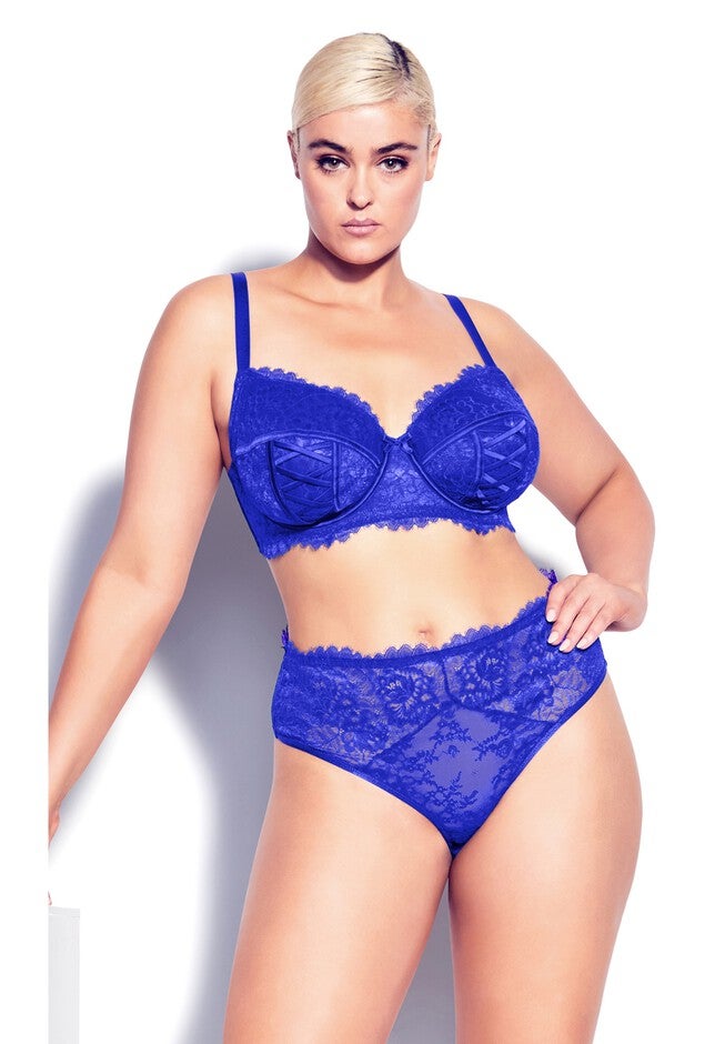 Irina Underwire Demi Bra - cobalt, BLUE, hi-res image number null