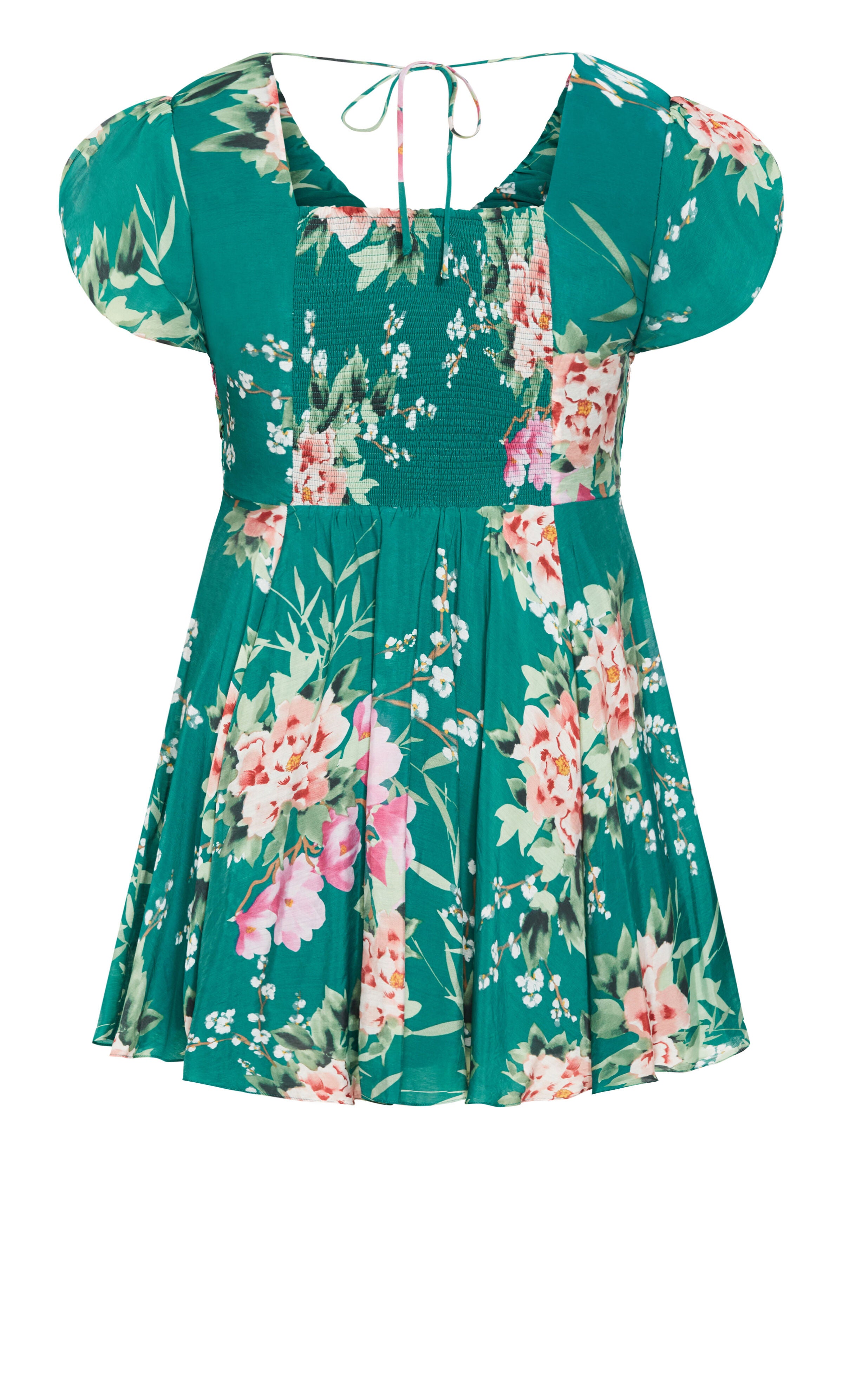 Marci Print Dress - jade, JADE SWEET BLOSSOM, alternate image number 4