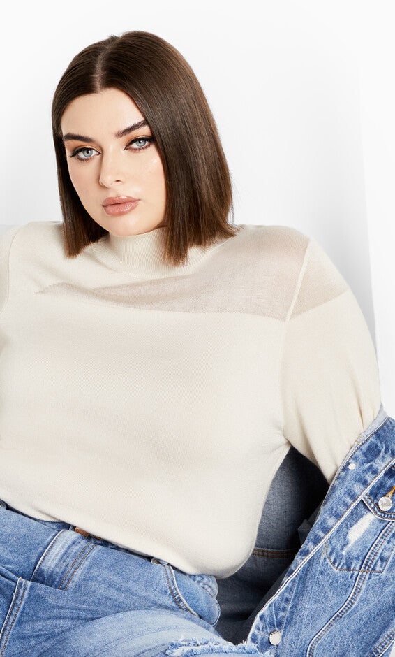 Katalina Jumper - oat, WHITE, alternate image number 5
