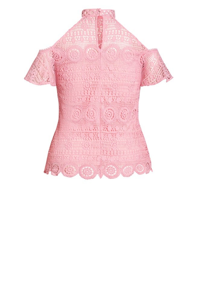 Lace Magic Top - pink nectar, PINK, alternate image number null
