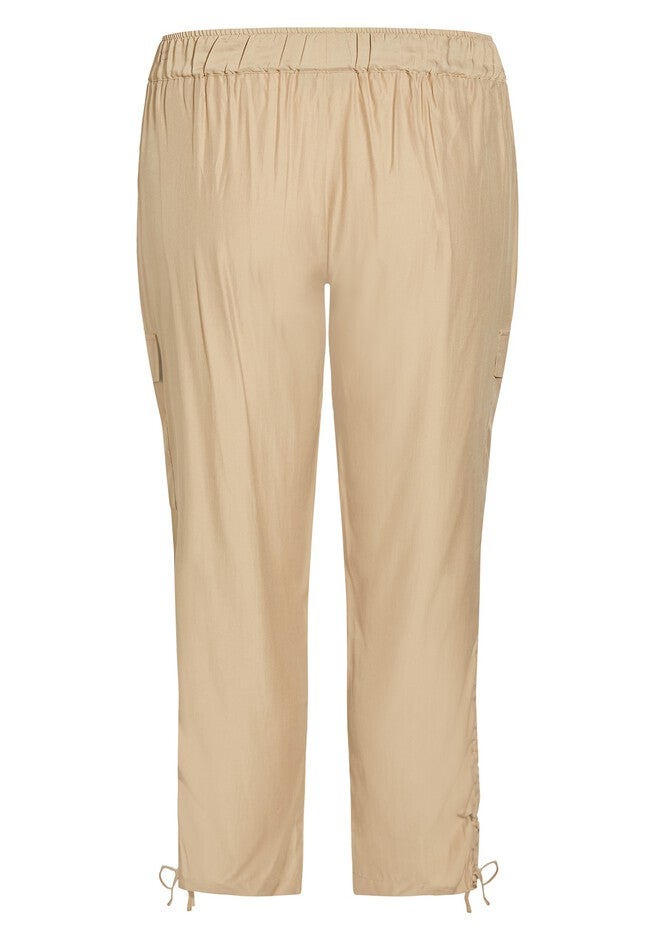Shiloh Ruched Pant, STONE, alternate image number 4