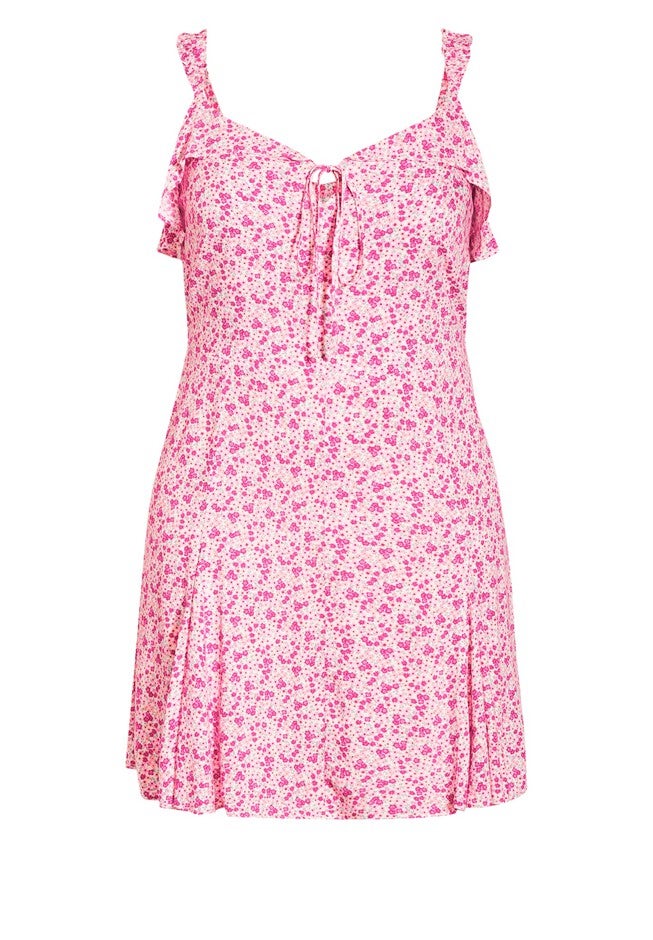Foolish Ditsy Dress - blush, PINK, alternate image number null
