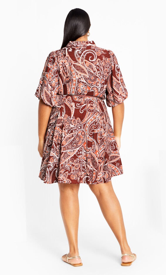 Marley Dress - marsala, PAISLEY, alternate image number 5