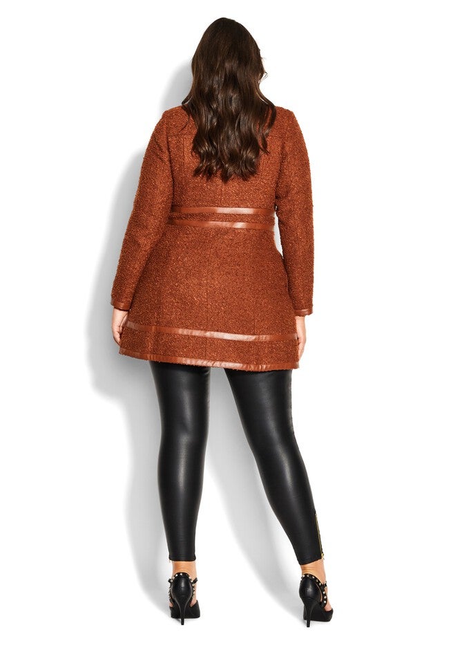 Winter Escape Coat - ginger, ORANGE, alternate image number null