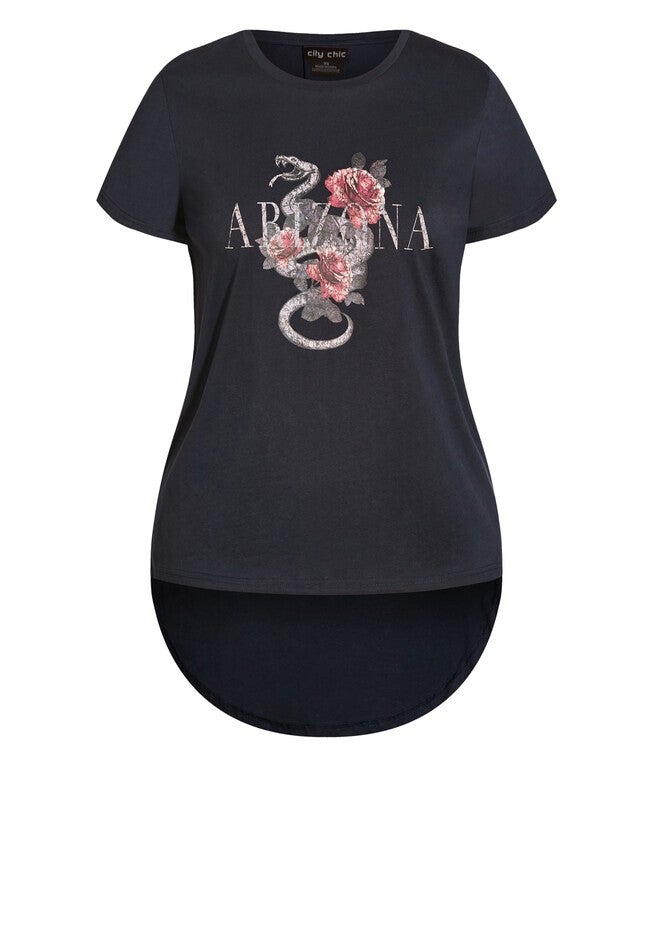Arizona Rose Tee - navy, BLUE, alternate image number null