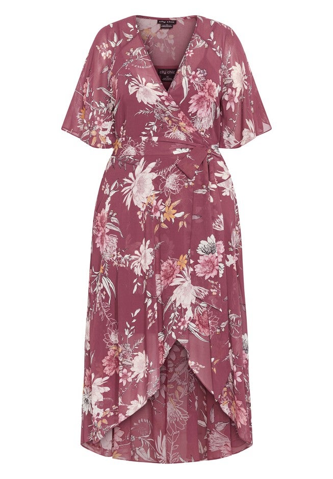 Sweet Botanical Maxi Dress - roseberry, PURPLE, alternate image number null