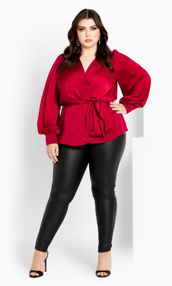 Opulent Top - cherry, RED, alternate image number 2