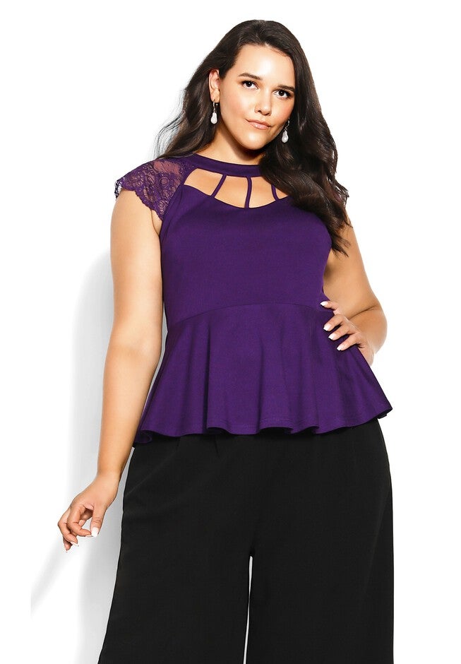 Layla Top - petunia, PURPLE, hi-res image number 0