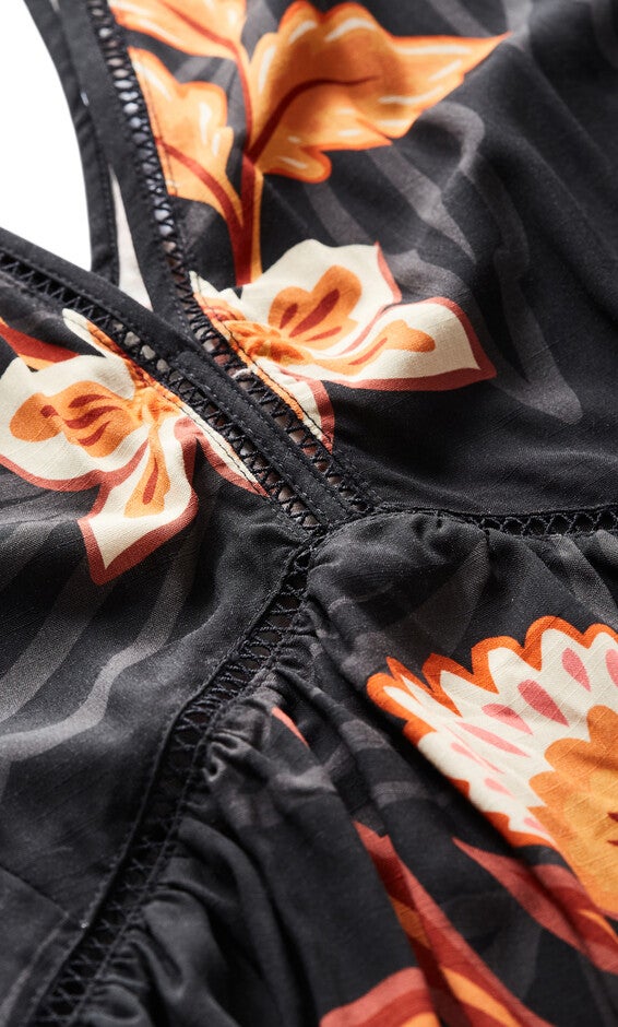 Island Breeze Kaftan - black, ORANGE, alternate image number null