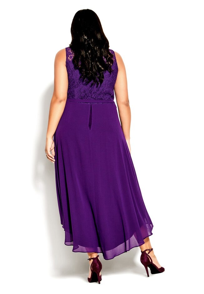 Hi Lo Lover Dress - petunia, PURPLE, on-hover image number null
