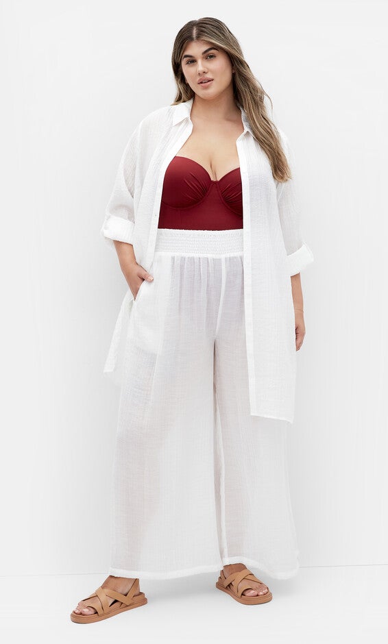 Maci Pant - ivory, CREAM, alternate image number null
