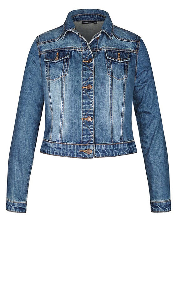 Classic Denim Jacket - denim, BLUE, alternate image number null