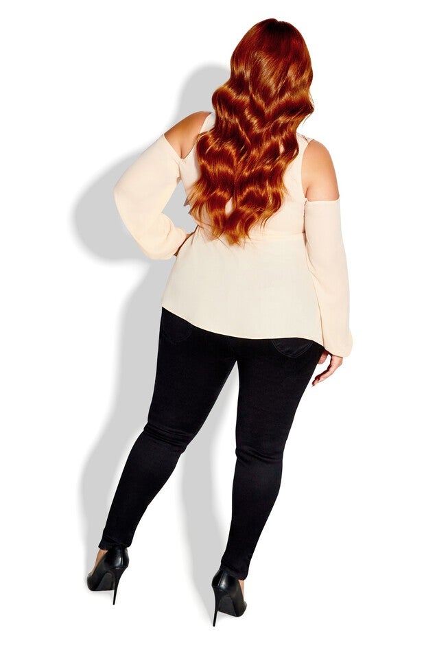 Natalia Top - buff, BEIGE, alternate image number 2