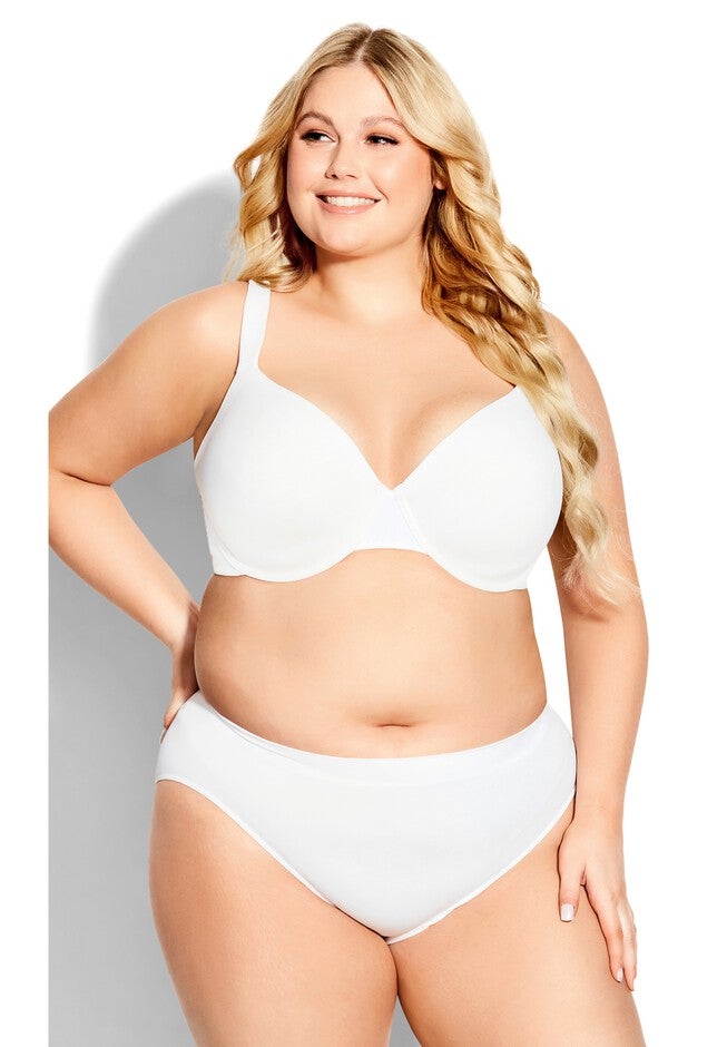 Seamless High Cut Brief, WHITE, hi-res image number 0