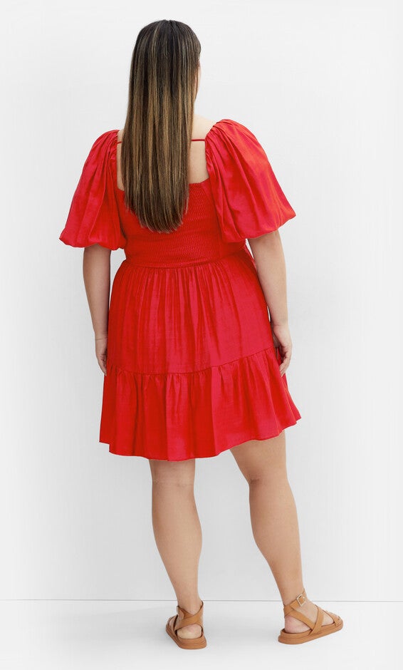 Mindy Dress - red, RED, alternate image number null