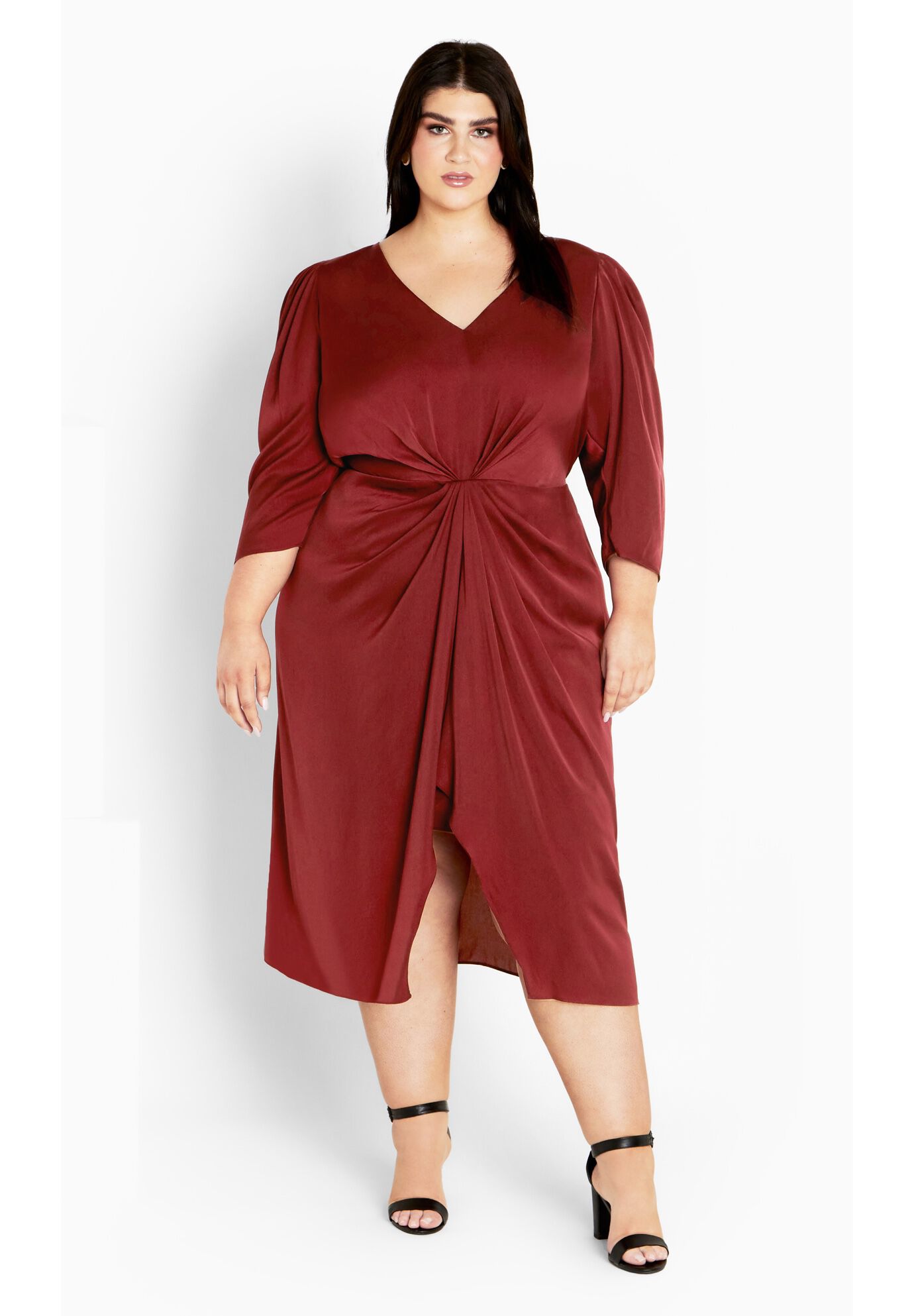 Aubree Dress - cabernet, RED, hi-res image number 0
