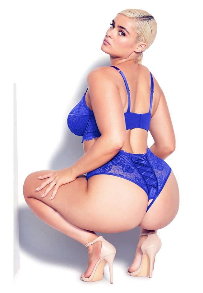 Irina Underwire Demi Bra - cobalt, BLUE, on-hover image number null