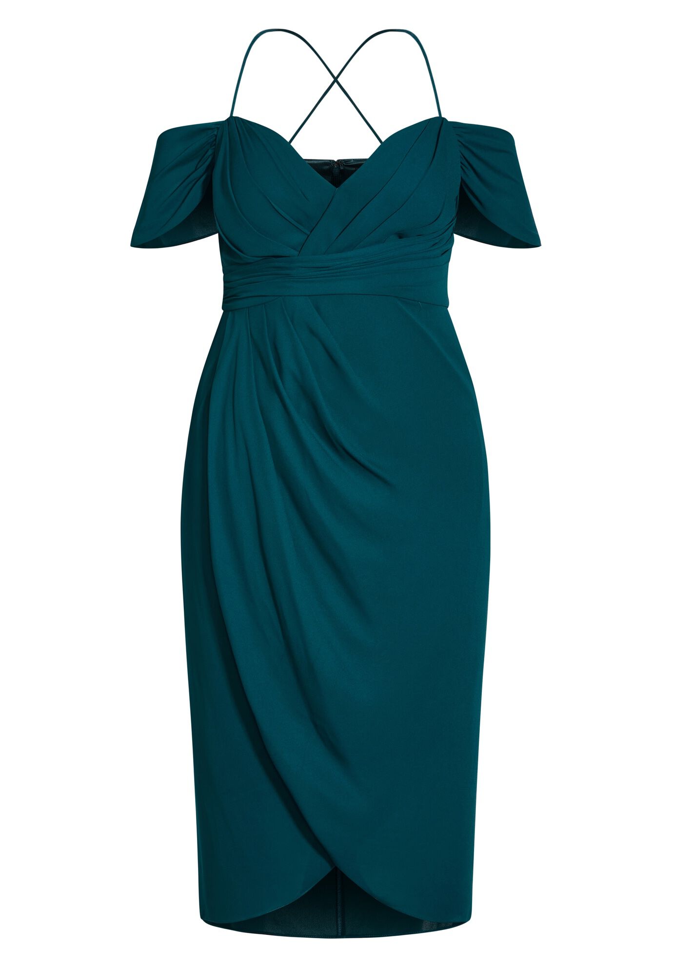 Entwine maxi dress emerald 2025