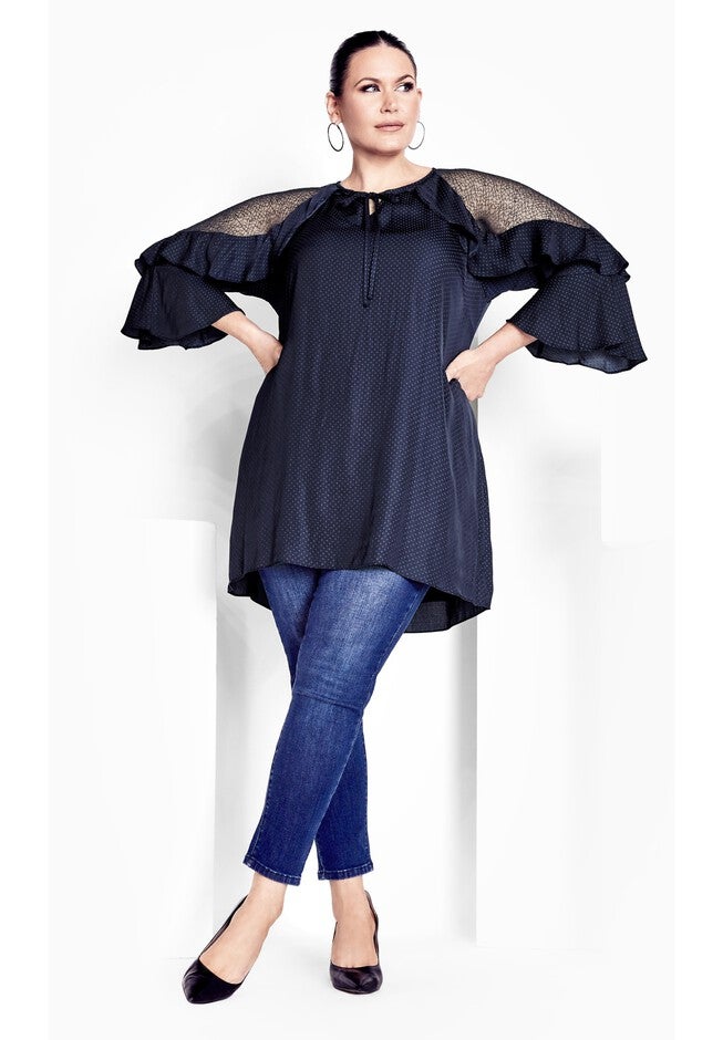 Margot L Tunic, NAVY, alternate image number null