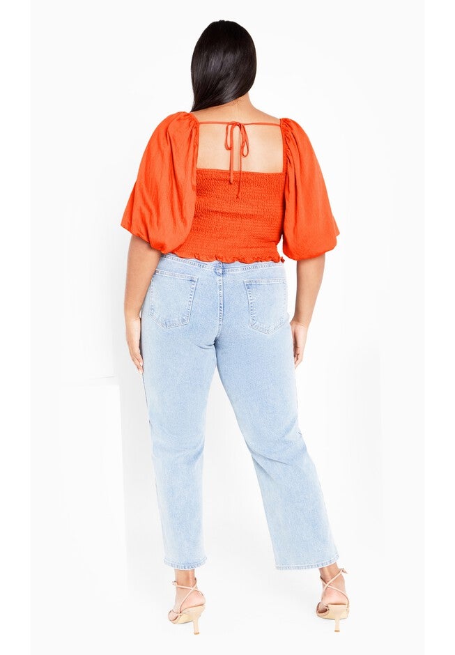 Poppie Top - tangerine, ORANGE, alternate image number null