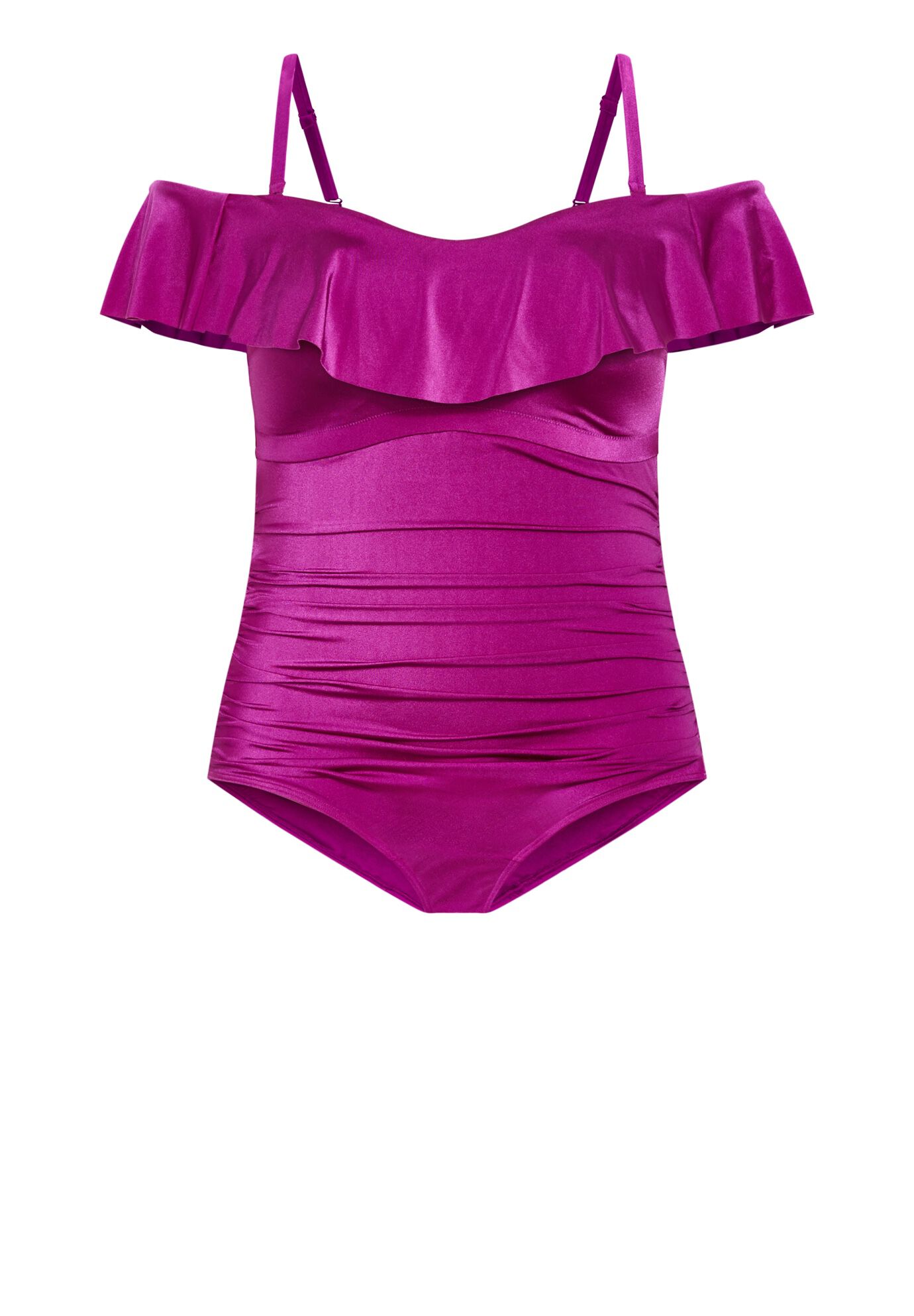 Ingrid Ruffle 1 Piece - magenta purple, PURPLE, alternate image number 5
