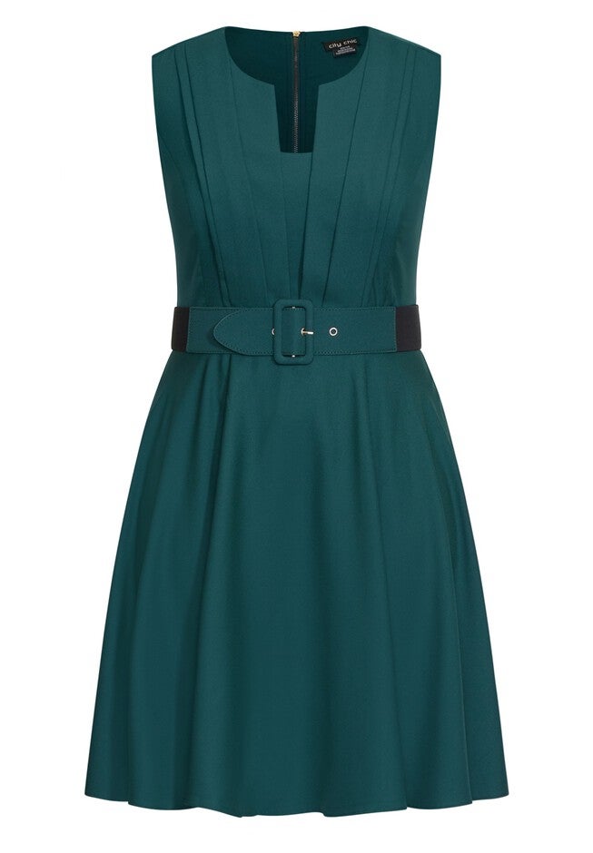 Vintage Veronica Dress - sea green, GREEN, alternate image number 2