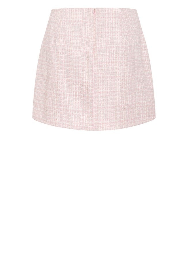 Margot Skirt - blush tweed, PINK, alternate image number null