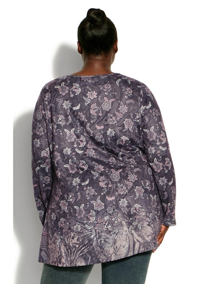 Evie Top, PEACH JACOBEAN, on-hover image number null