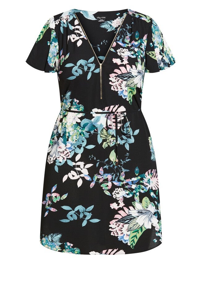 Kalani Dress - black, BLACK, alternate image number null
