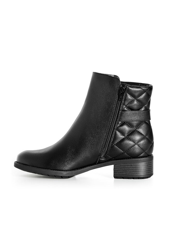 Kylee Quilted Ankle Boot, BLACK, alternate image number 4