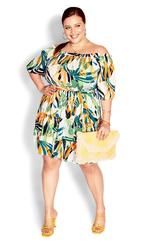 Summer Print Dress - white, SUMMER, alternate image number null