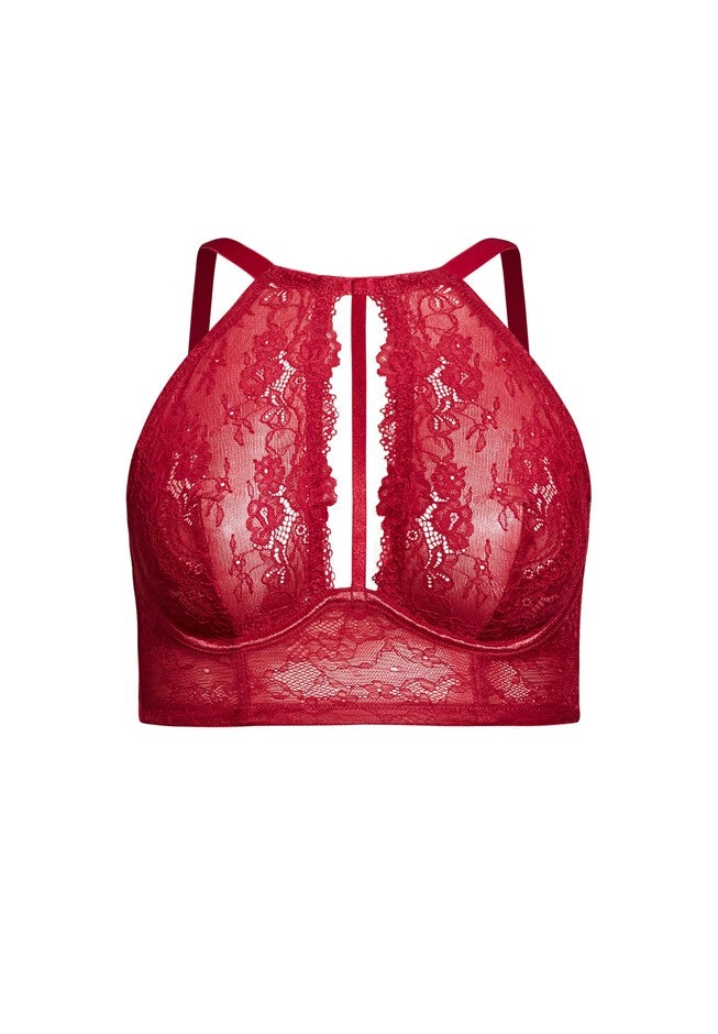 Saskia Bralette - pomegranate, RED, alternate image number 2