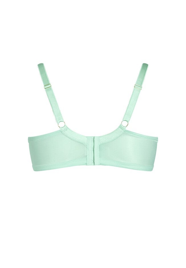 Seamless Lace Underwire Bra - honeydew, GREEN, alternate image number null