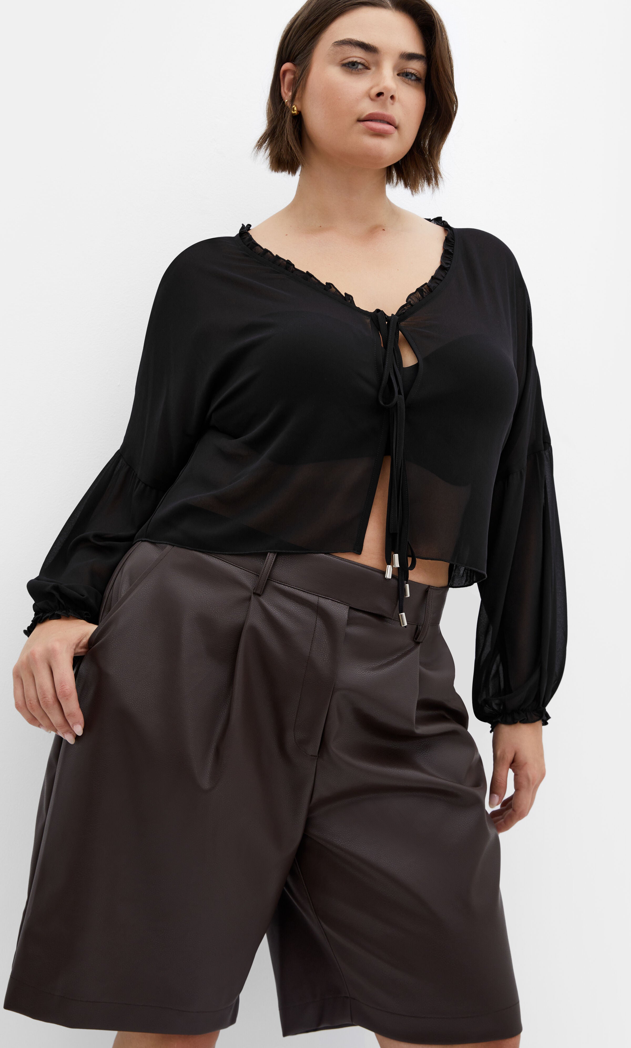 Corina Plain Top - black, BLACK, alternate image number 3