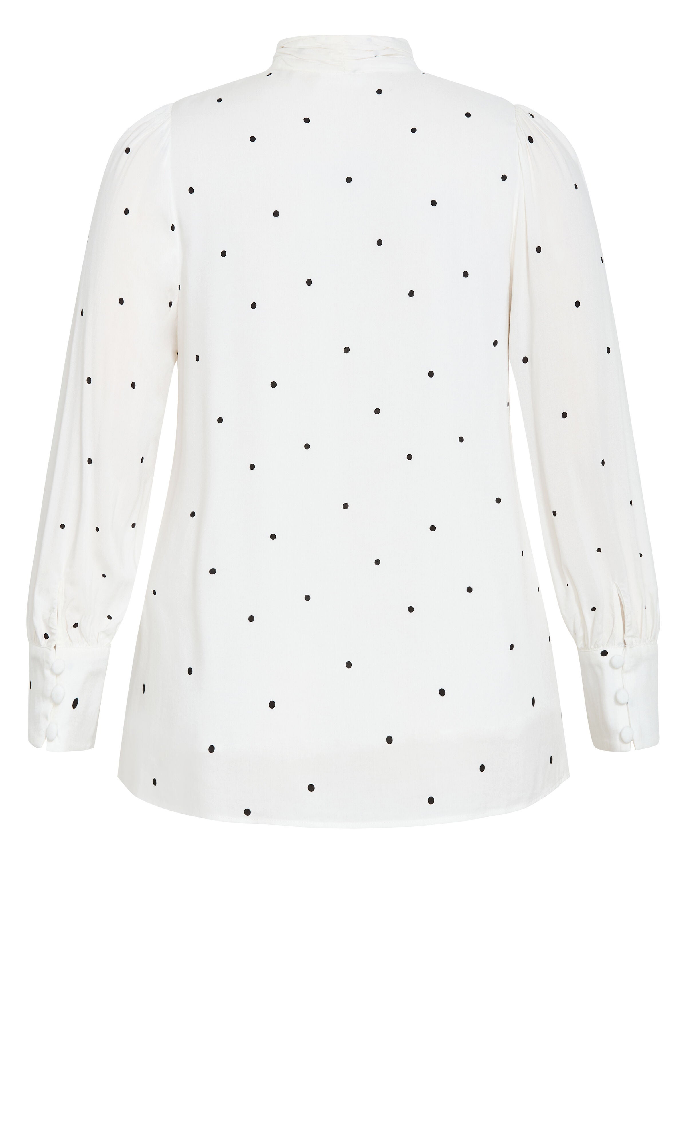 Kensie Spot Neck Tie Top, WHITE, alternate image number 6