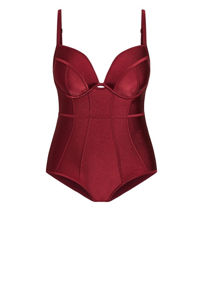 Grenada Underwire 1 Piece - merlot, PURPLE, alternate image number null