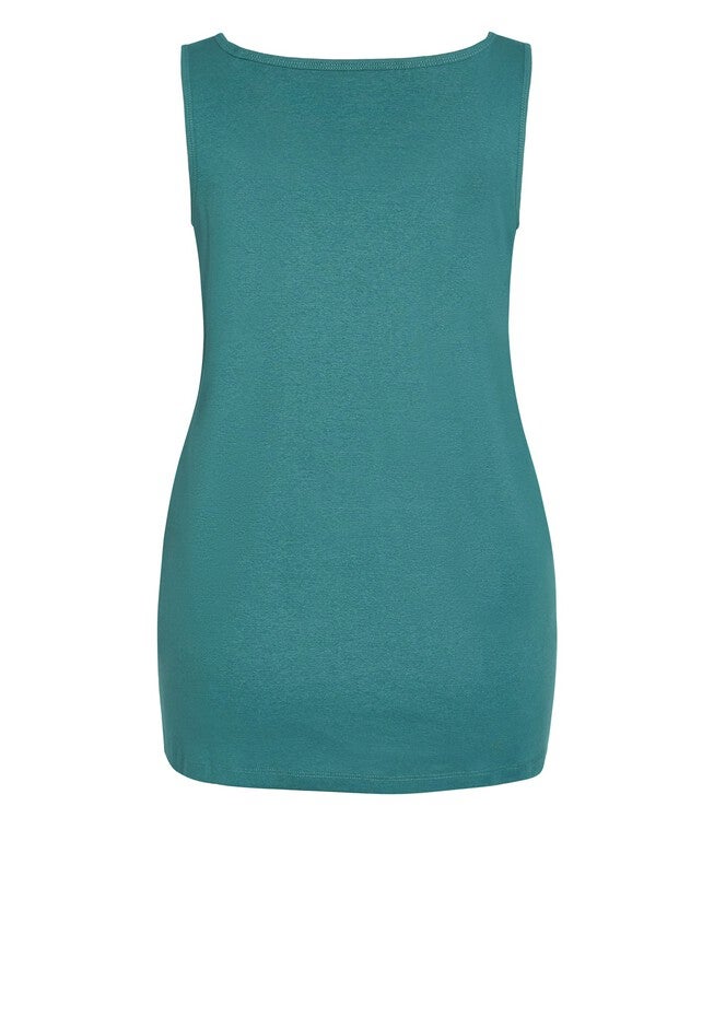 Plain Tank, TEAL, alternate image number 5