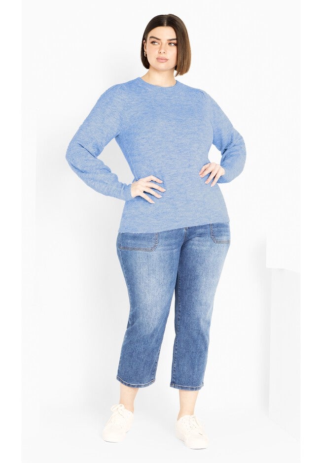 Nicky Pom Pom Sweater, SKY BLUE, on-hover image number null