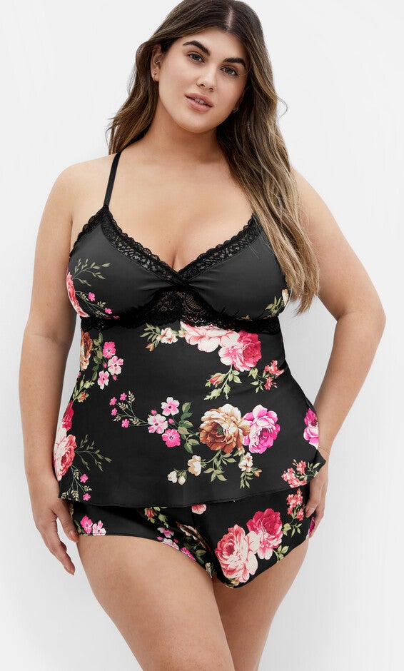 Arcadia Cami Set - black, BLACK, hi-res image number null