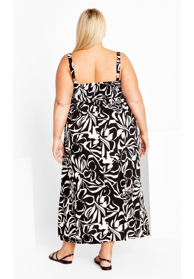 Evie Print Maxi Dress, WISHFUL THINKING, on-hover image number null