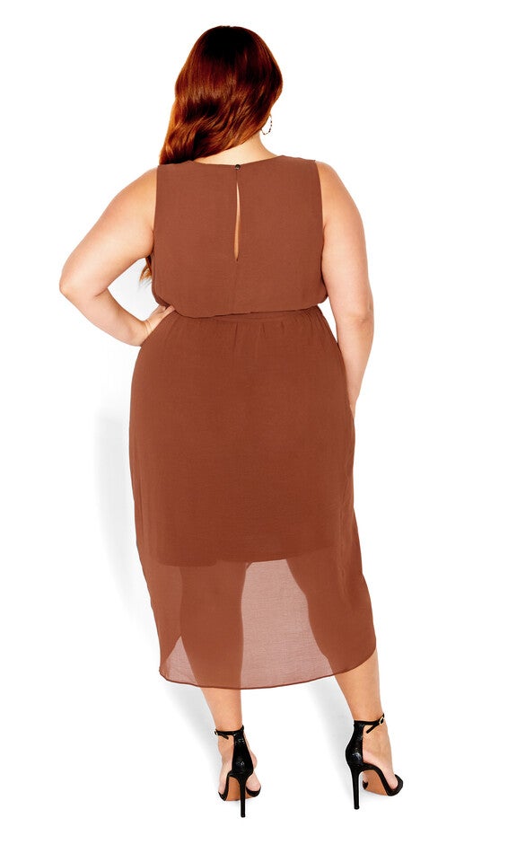 Sexy Tie Dress - ginger, ORANGE, alternate image number 3