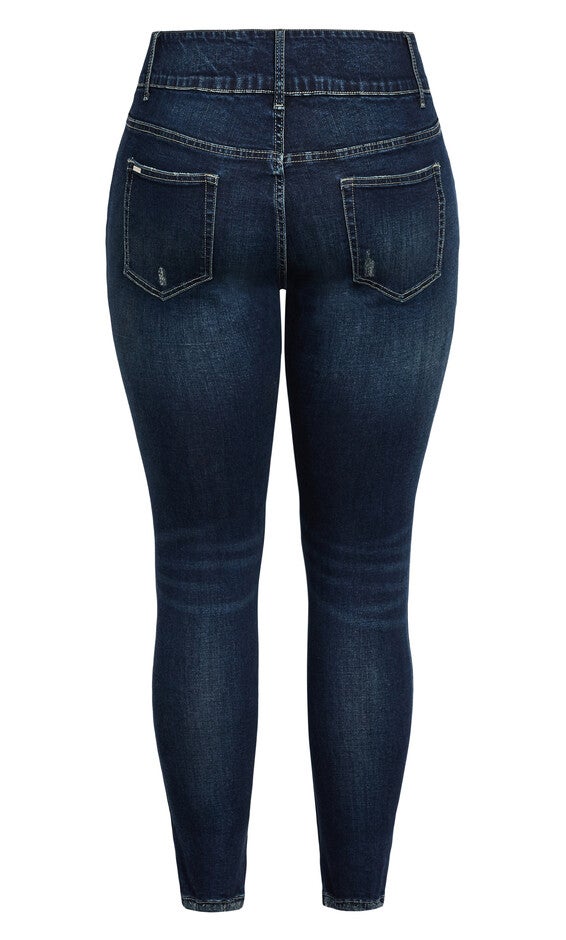 Asha Baby Rip Jean - dark denim, BLUE, alternate image number 5