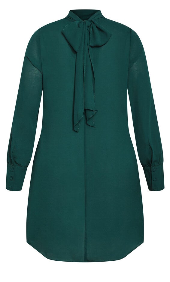 Neck Tie Tunic - alpine, GREEN, alternate image number null