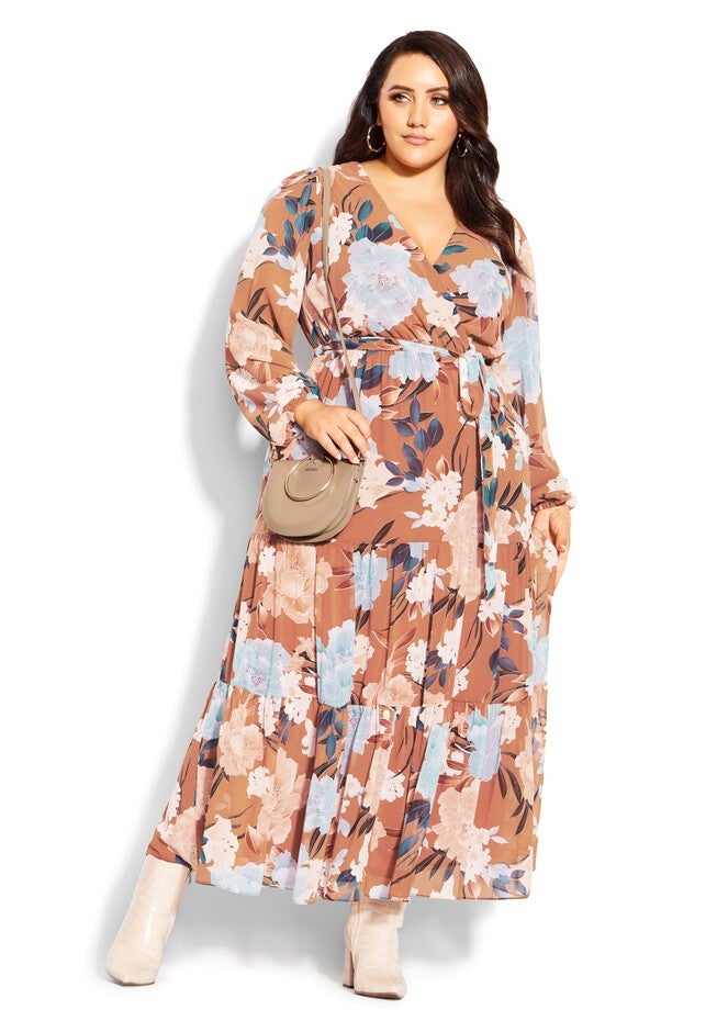 Stella Maxi Dress - fudge, BROWN, hi-res image number null