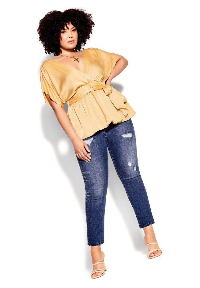 Tangled Top - soft gold, YELLOW, alternate image number null