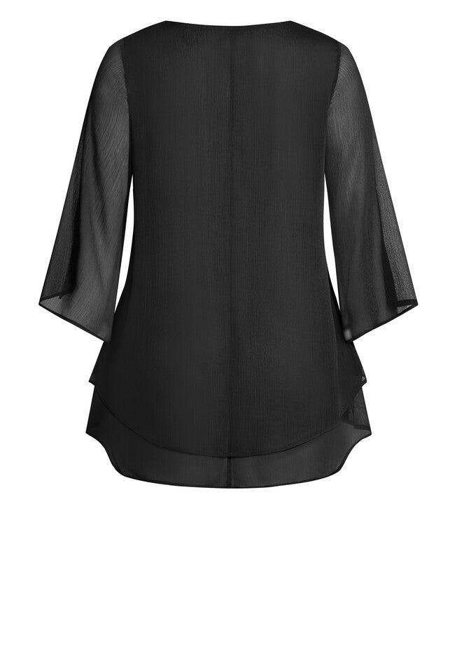 Rosie Layer Top, BLACK, alternate image number null
