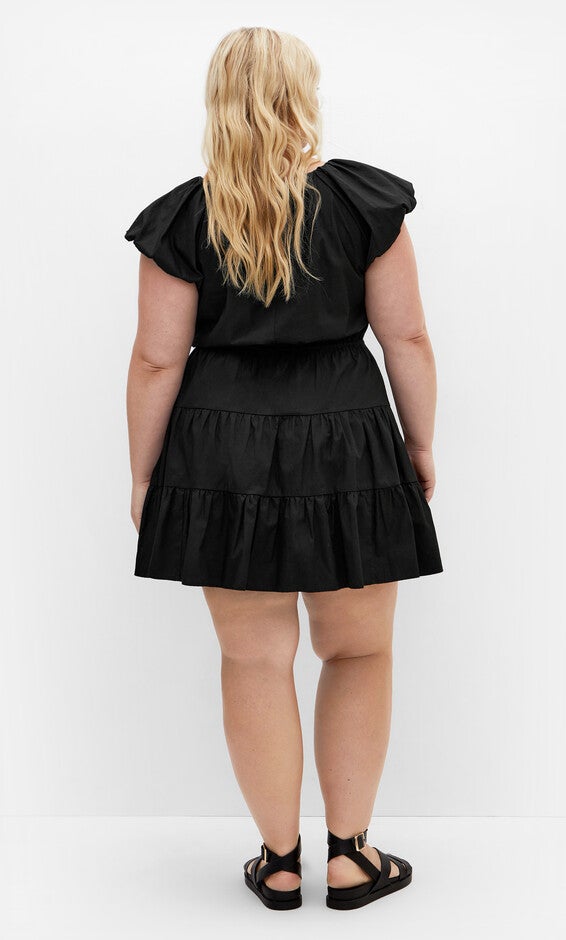 Alina Dress - black, BLACK, alternate image number 1