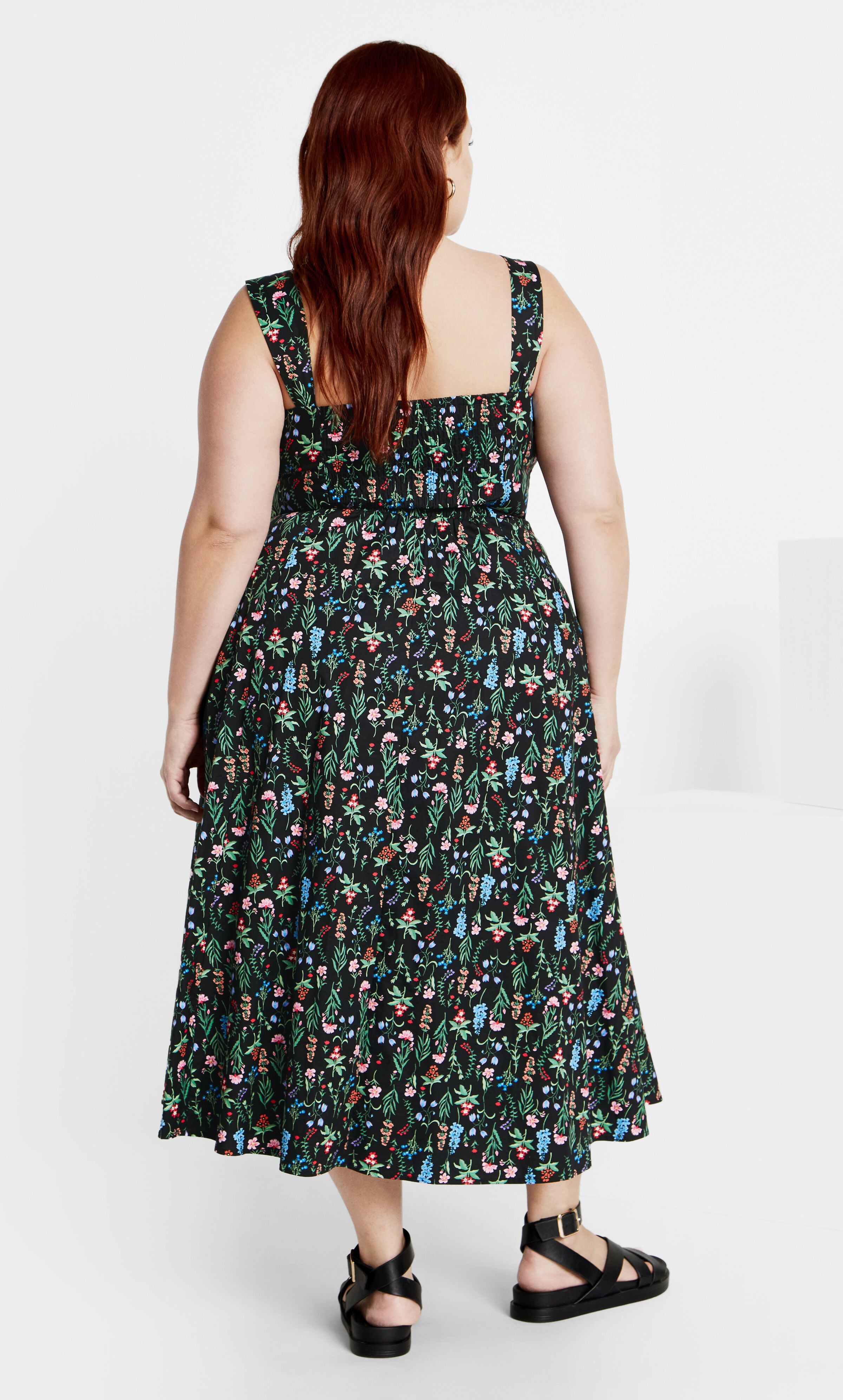 Marylou Print Dress - black, BLACK, alternate image number 2