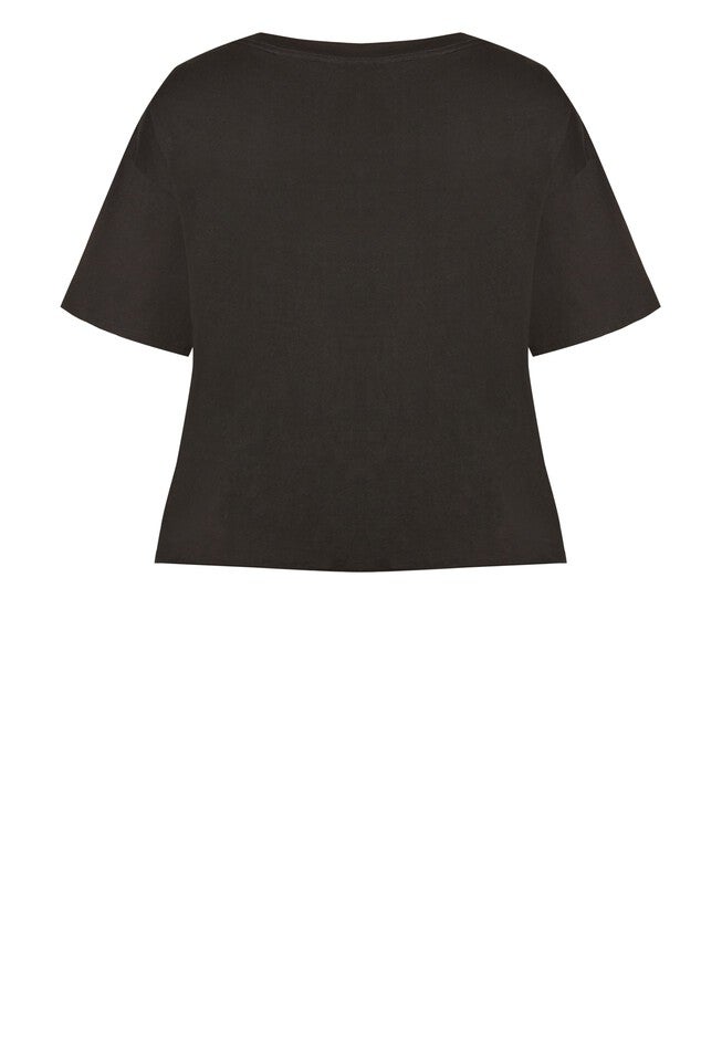 Rylie Crop Tee, ANIMAL SLOGAN, alternate image number 4