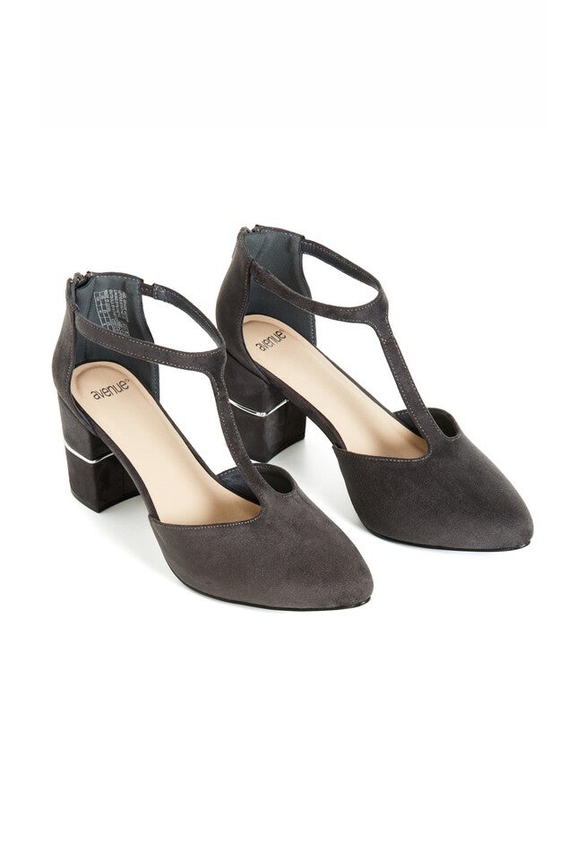 Gracie Heeled Shoe, GREY, alternate image number null